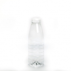 Бутылка ПЭТ 0,5 л d=38 мм (прозрачная) (молоко) 100 шт + крышка\2100\100х100см